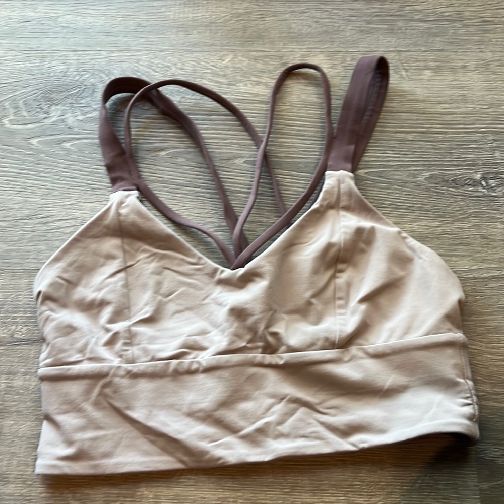 Strappy sports bra